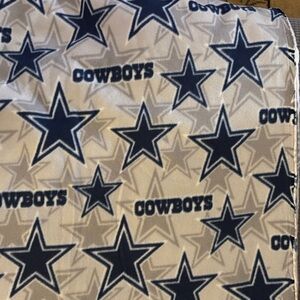 Cowboy NFL Licensed Star Fleece Fabric